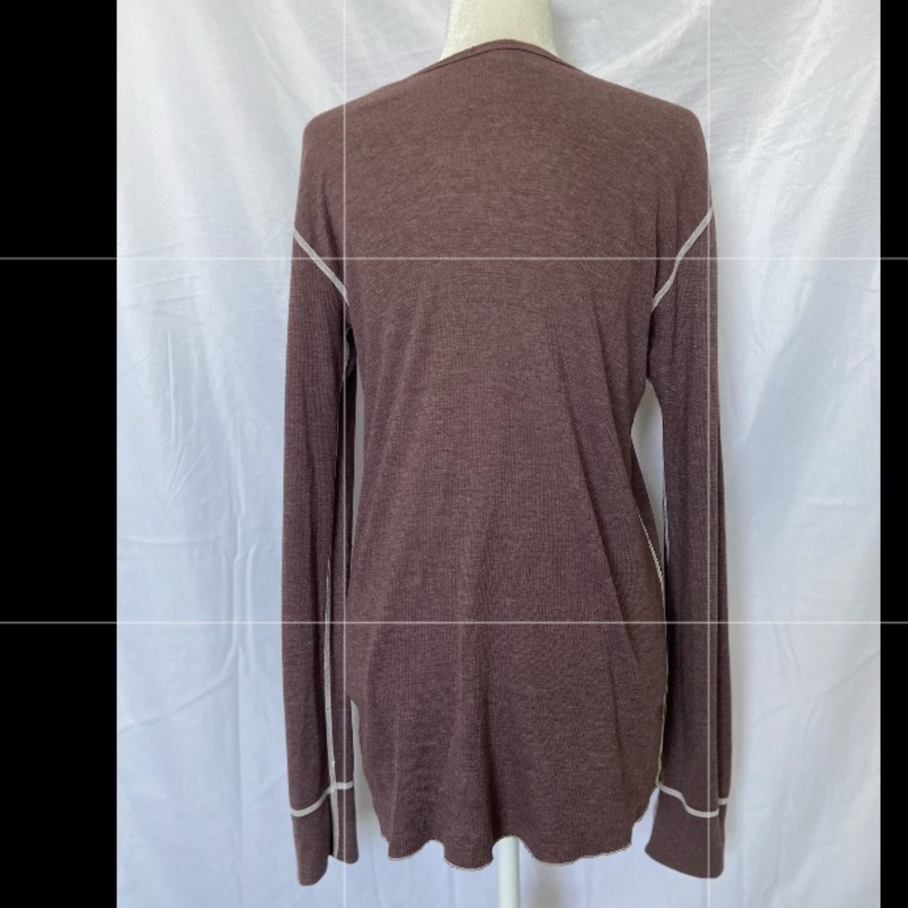 𝅺spiritual Fitness Just Be Purple long Sleeve Thermal Tee T-Shirt XL - Picture 2 of 2